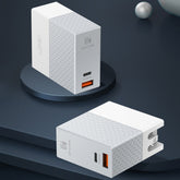 LDNIO A2620C PD3.0 65W USB Power Adapter Travel Charger with Type-C to Type-C Cable, EU Plug, US Plug, UK Plug